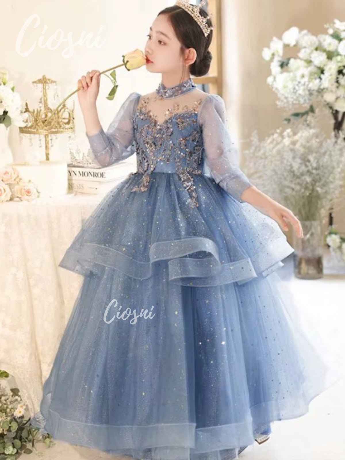 Fiesta Niña SARA AZUL ACERO