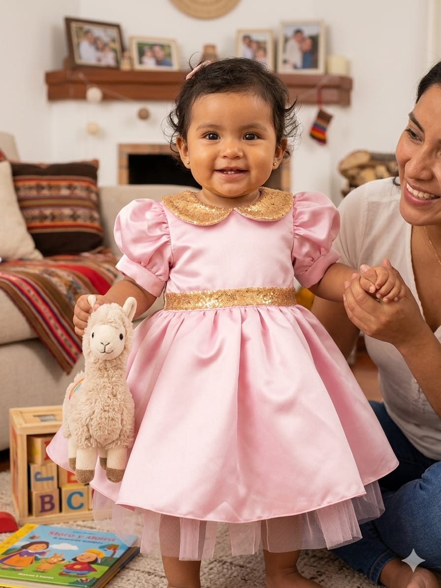 Fiesta Bebe Minie Rosado 2