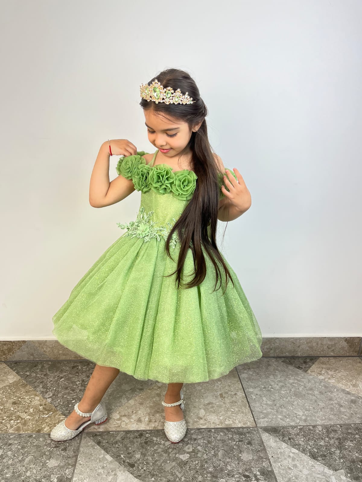 Fiesta Niña ZOE Verde Olivo