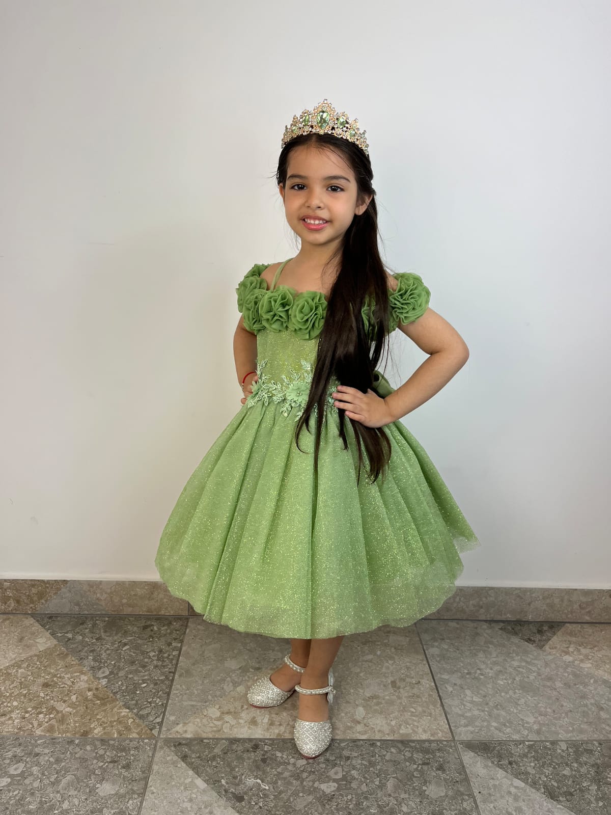 Fiesta Niña ZOE Verde Olivo