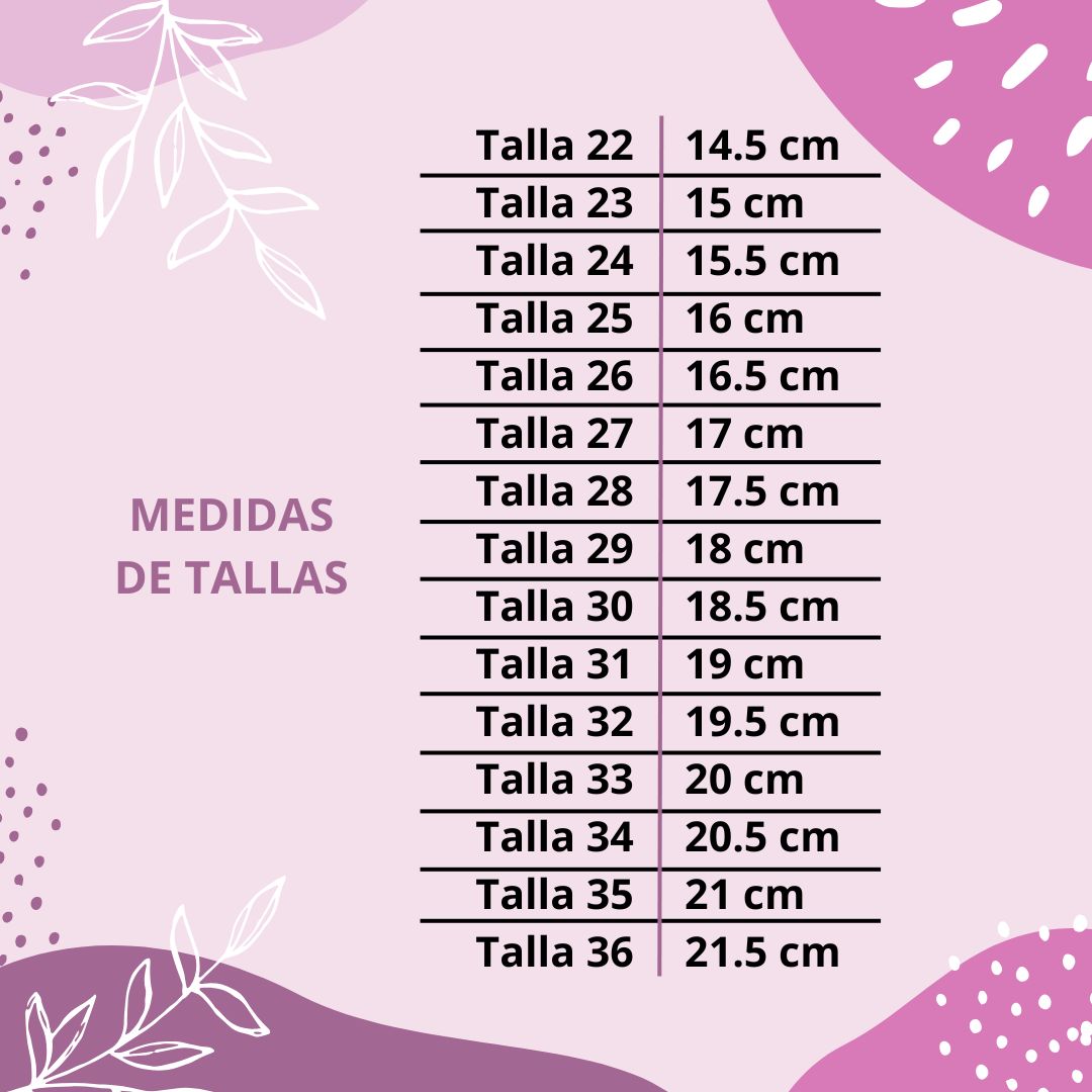 Guía de tallas